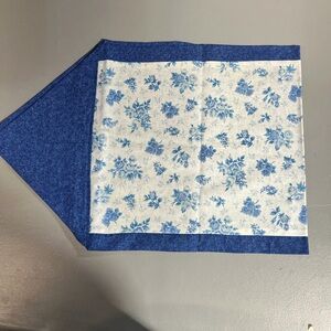Blue Floral  Table Runner